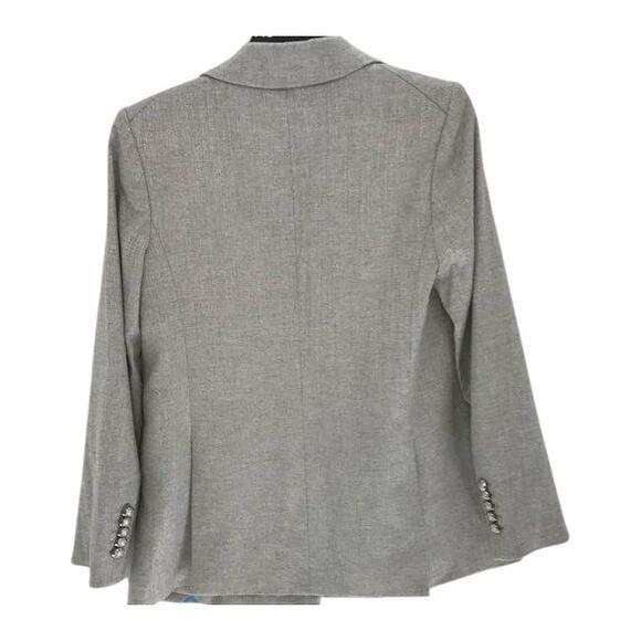 VERONICA BEARD Dickey Jacket ORIA Silver Grey‎ Wool Women Blazer Jacket Size 2 - Picture 5 of 14